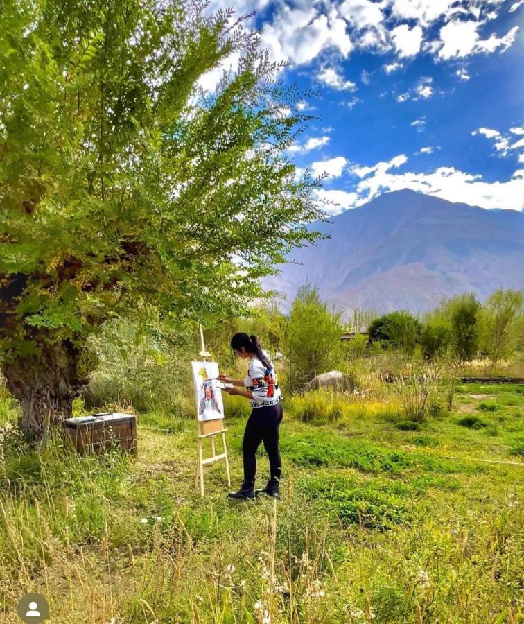 Lchang Nang Retreat-The House Of Trees-Nubra Valley Hotel Sumur Exterior foto