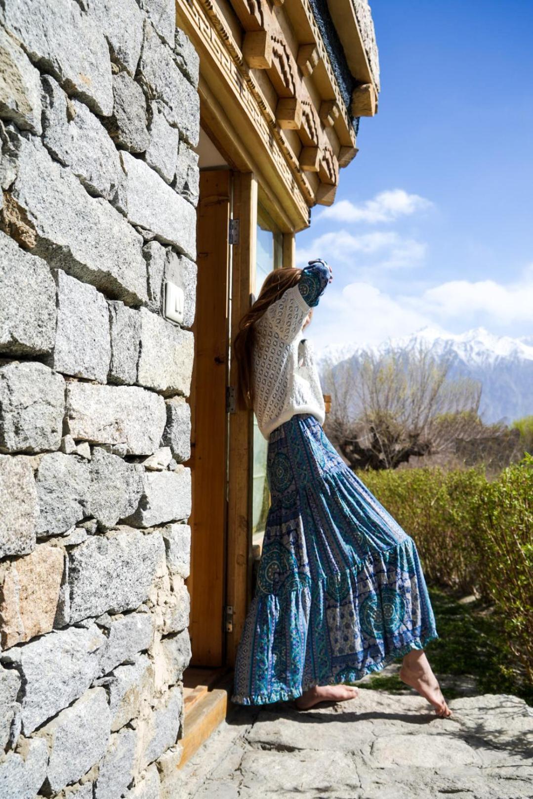 Lchang Nang Retreat-The House Of Trees-Nubra Valley Hotel Sumur Exterior foto